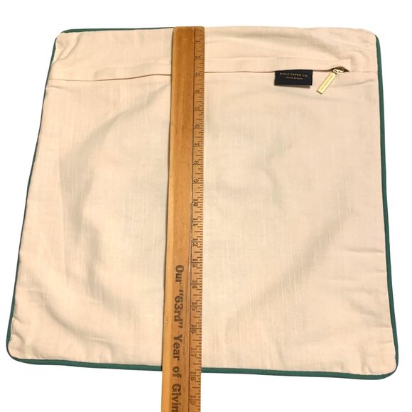 Rifle Paper Co. x Loloi Vase Study No.5 Embroidered Pillow Yarn Tasseled Flowers - Picture 7 of 8